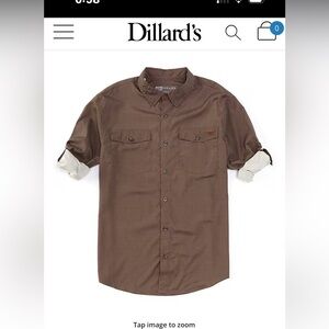 Mens Drake Performance Stretch Gingham Woven Shirt - Size Medium